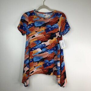 Lularoe Melissa  Shirt Tunic Multicolor Size XXS NWT